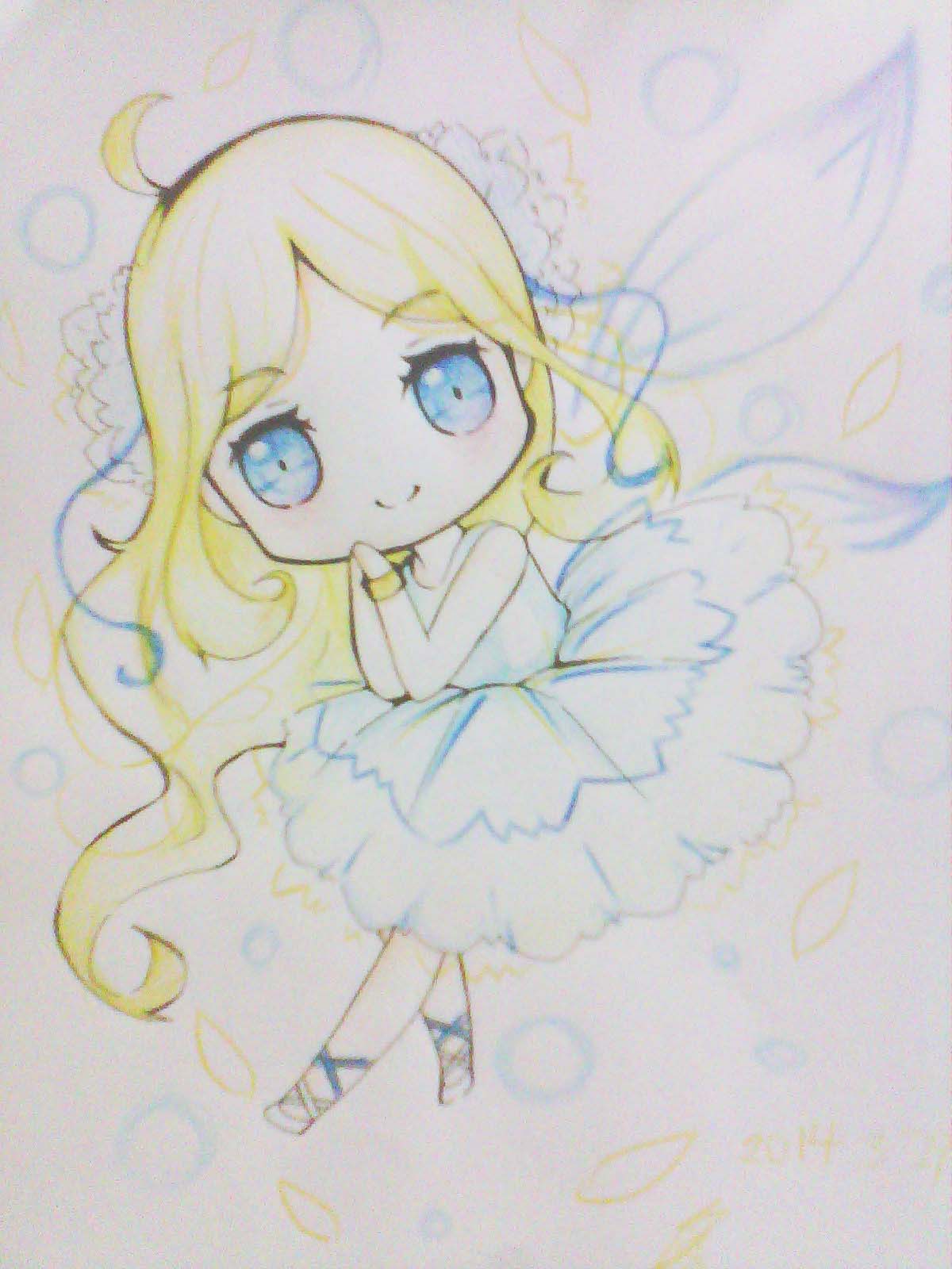 君小君奥比岛板绘秀作品--可爱小精灵_奥比岛_百田网