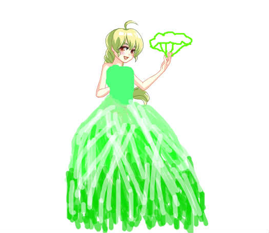 绿鹅公主 _百田涂鸦板_百田网