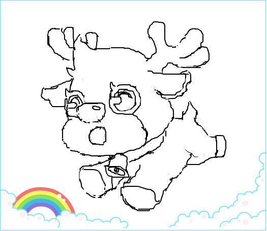 萌鹿_百田涂鸦板_百田网