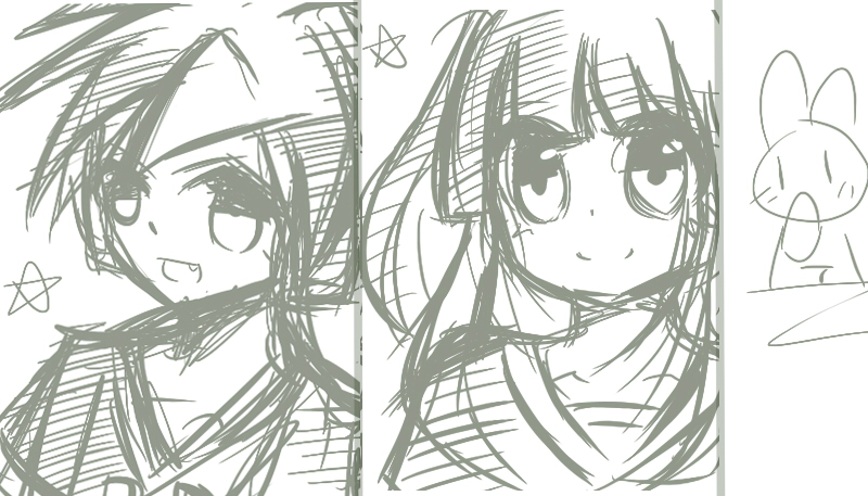 哇唔,第一次画男生