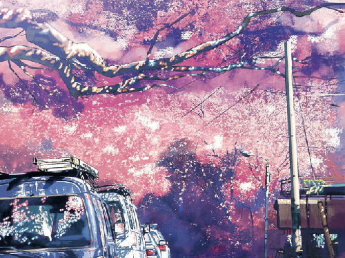 昨天七夕节看秒速五厘米