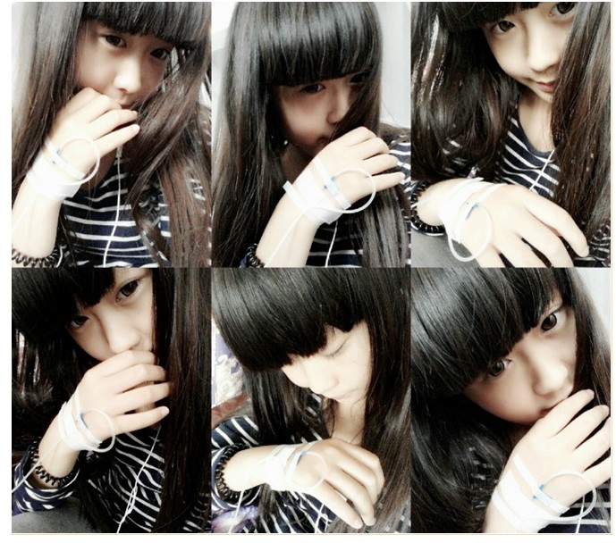 拿着网红格诺帆的照片你好得瑟呢