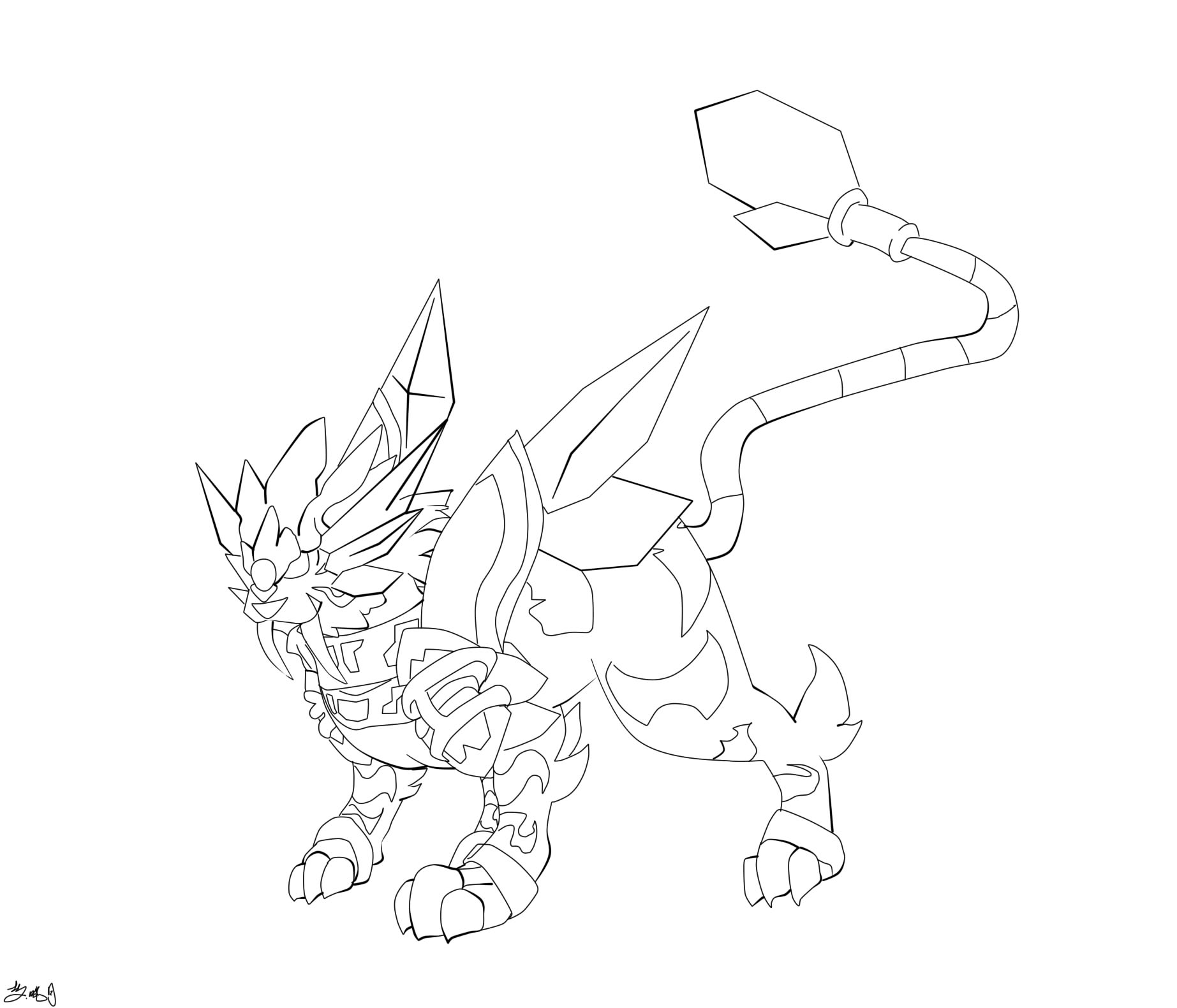 \(≧▽≦)\/白虎灵兽终于涂完了