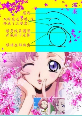 [敏巫婆]动漫人物眼睛<em>100种画法</em>!_百田圈圈_百