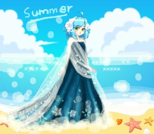 【筱沫】涂鸦板画集~_画咖圈_百田网