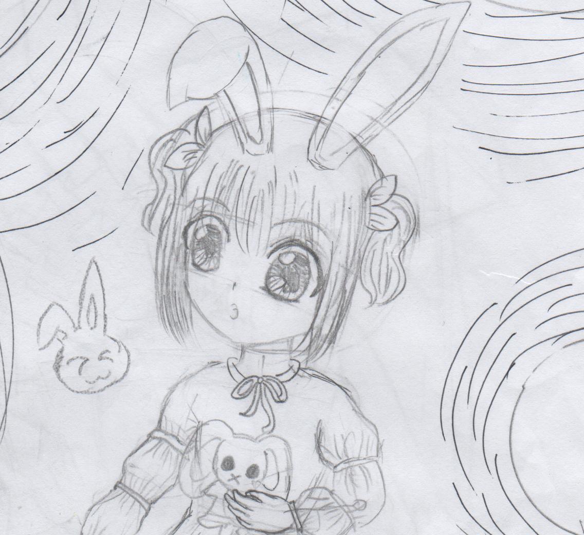 让你学会画两小只小兔子看书的儿童简笔画画法_动物简笔画