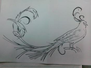 手绘自制坐骑九天玄鸟