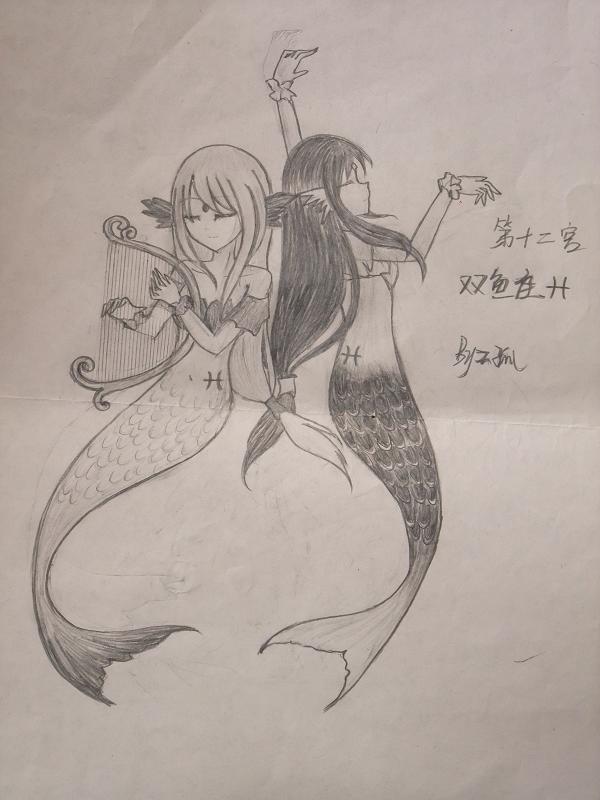 【天孤】原创手绘<em>十二星座妹子</em>。_百田圈圈_