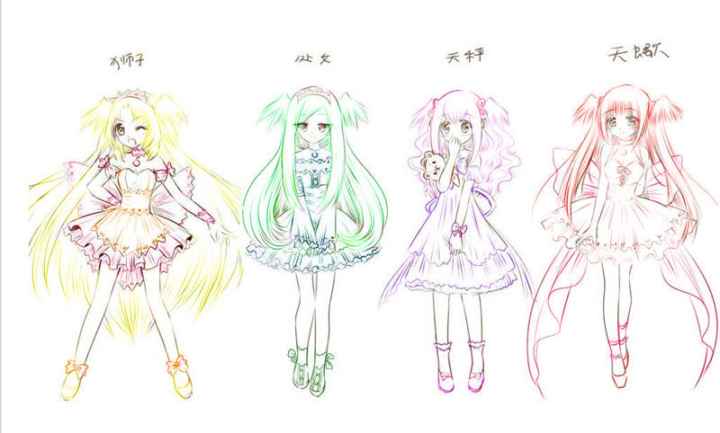 送给大家几张十二星座女仆美图
