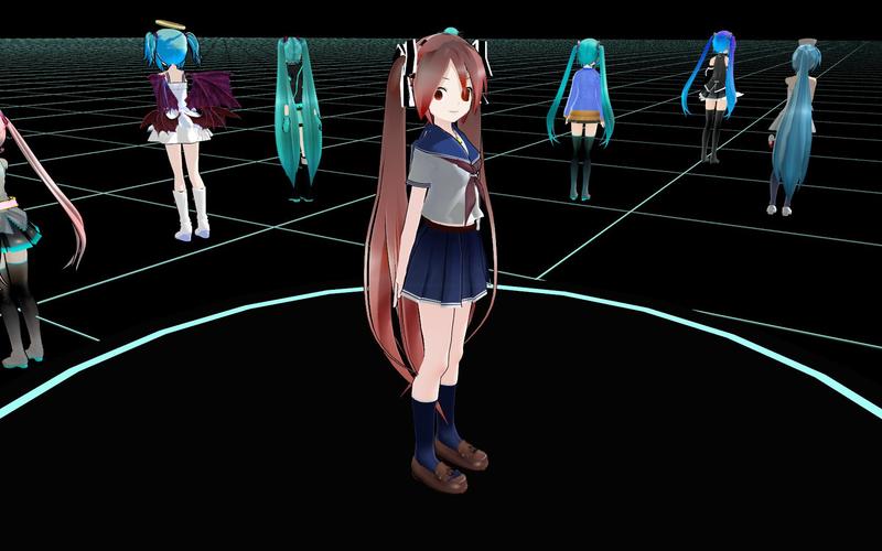 【MMD静画】试了下8只模型一起…CPU在哭