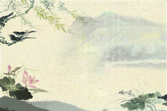 手绘ps风景图片 ps转手绘 古风风景图片手绘 风景图片