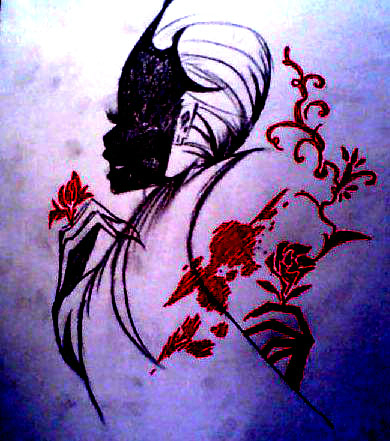 原创-<em>女王</em>的<em>面具</em>-手绘_百田涂鸦板_百田网