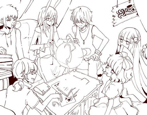 【凉笙】=转=飒漫画线稿快来抱走拿去画画啦a漫画32少女漫画图片