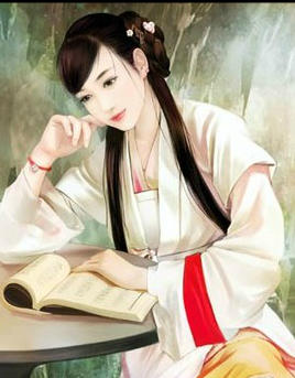 【冷月】古代女子丹青图图片