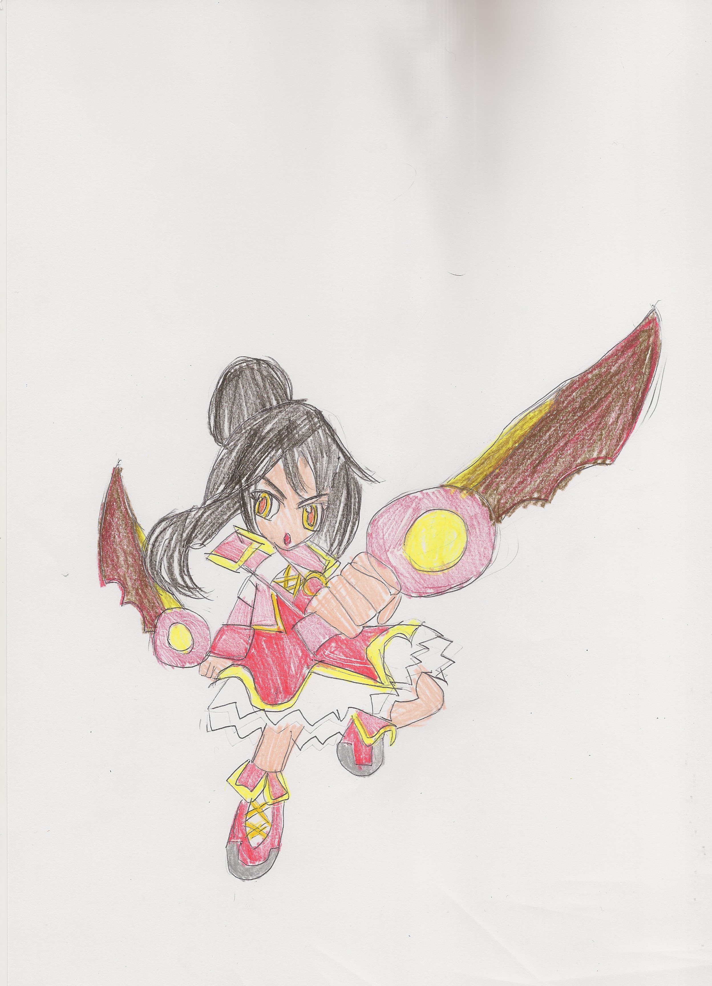 女的魔剑士 (第一次画,ok吗?