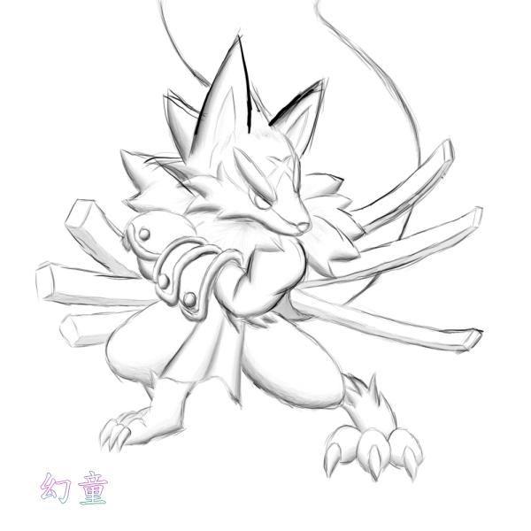 [幻童的板绘]无颜色的战武罗德(终于见识了板绘的利害.